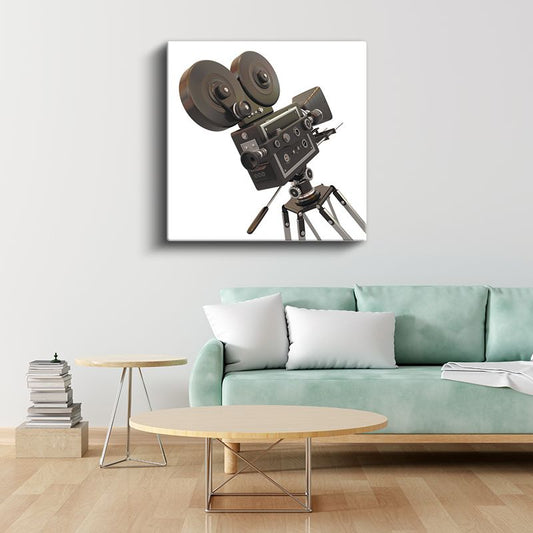 Film Kamerası - Klasik Sinema Ekipmanı Kanvas Tablo