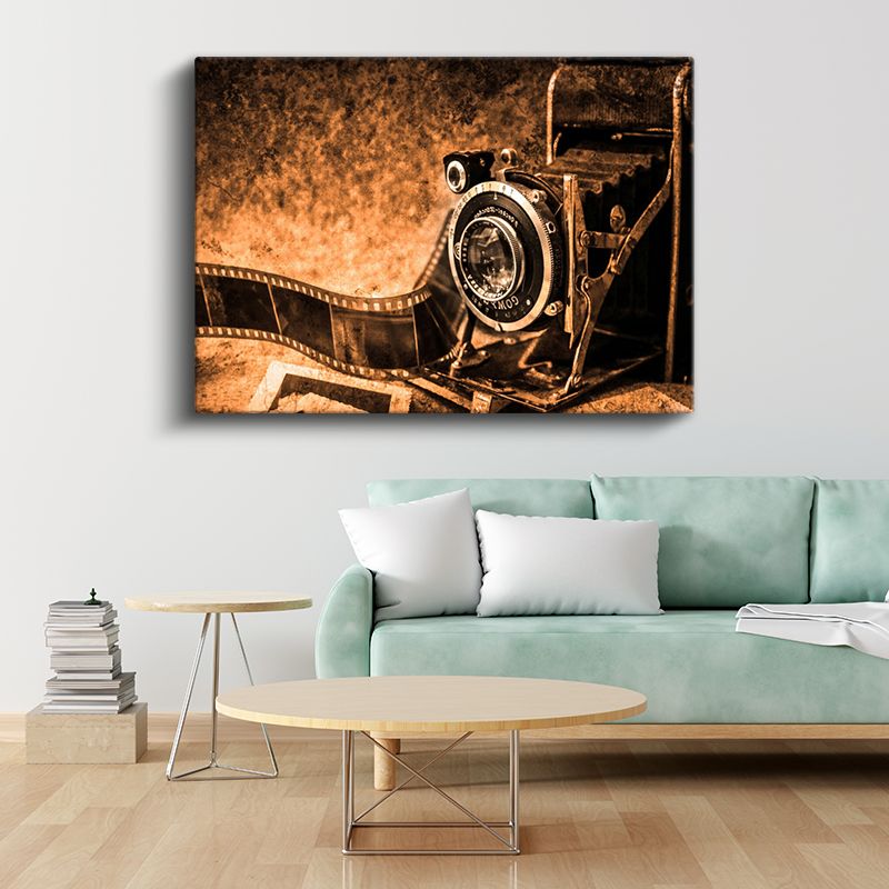 Eski Fotoğraf Makinesi - Film Şeridiyle Nostalji Kanvas Tablo