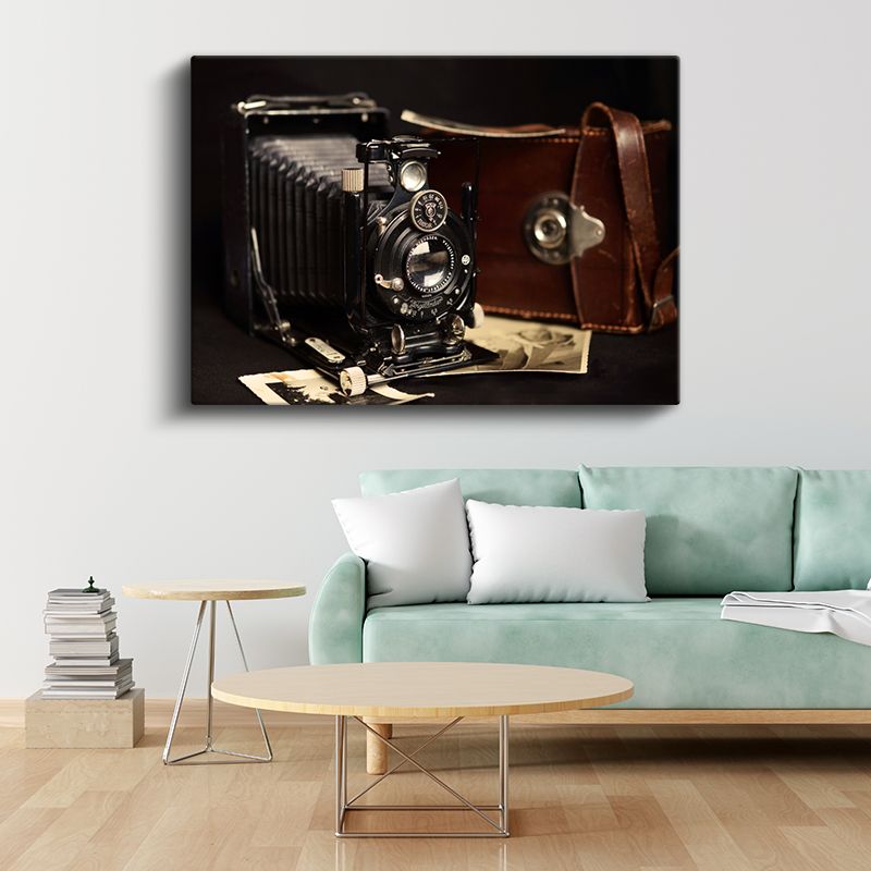 Körüklü Fotoğraf Makinesi - Geçmişin İzleri Kanvas Tablo