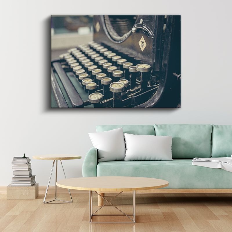 Antika Daktilo - Nostaljik Yazı Makinesi Kanvas Tablo