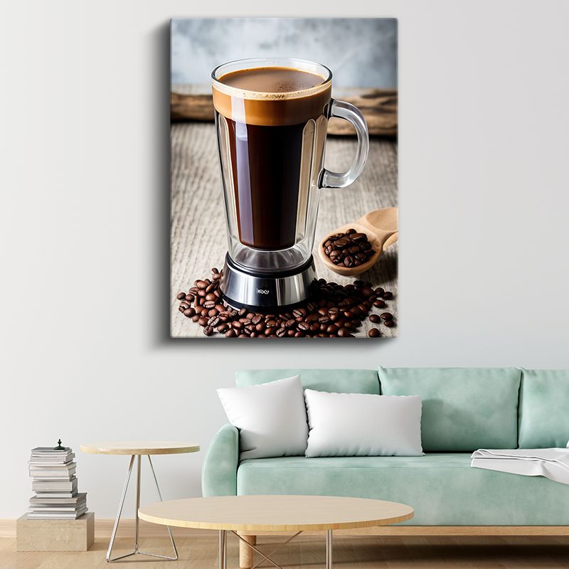 Kahve Keyfi - Aromatik Çekirdeklerle Espresso Kanvas Tablo