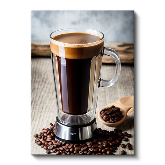 Kahve Keyfi - Aromatik Çekirdeklerle Espresso Kanvas Tablo