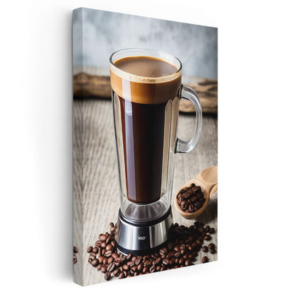 Kahve Keyfi - Aromatik Çekirdeklerle Espresso Kanvas Tablo
