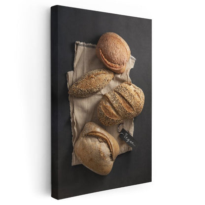 Artisan Ekmekler - El Yapımı Fırın Ürünleri Koleksiyonu Kanvas Tablo