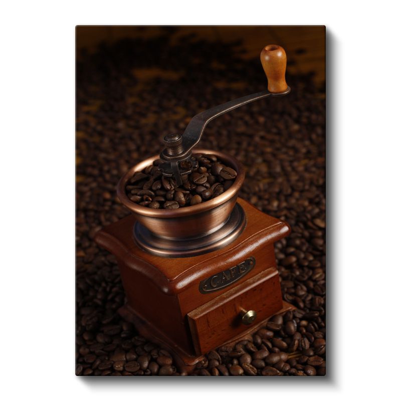 Klasik Kahve Değirmeni - Geleneksel Kahve Hazırlama Ritüeli Kanvas Tablo