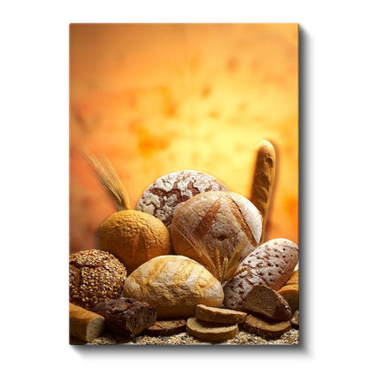 Taze Ekmekler - Geleneksel Fırın Lezzetleri Kanvas Tablo