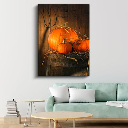 Hasat Zamanı - Balkabakları Kanvas Tablo