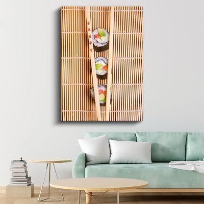 Japon Lezzeti - Sushi Ruloları Kanvas Tablo