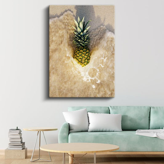 Tropikal Meyve - Ananas Kanvas Tablo