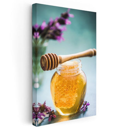 Doğanın Altını - Bal ve Petek Kanvas Tablo