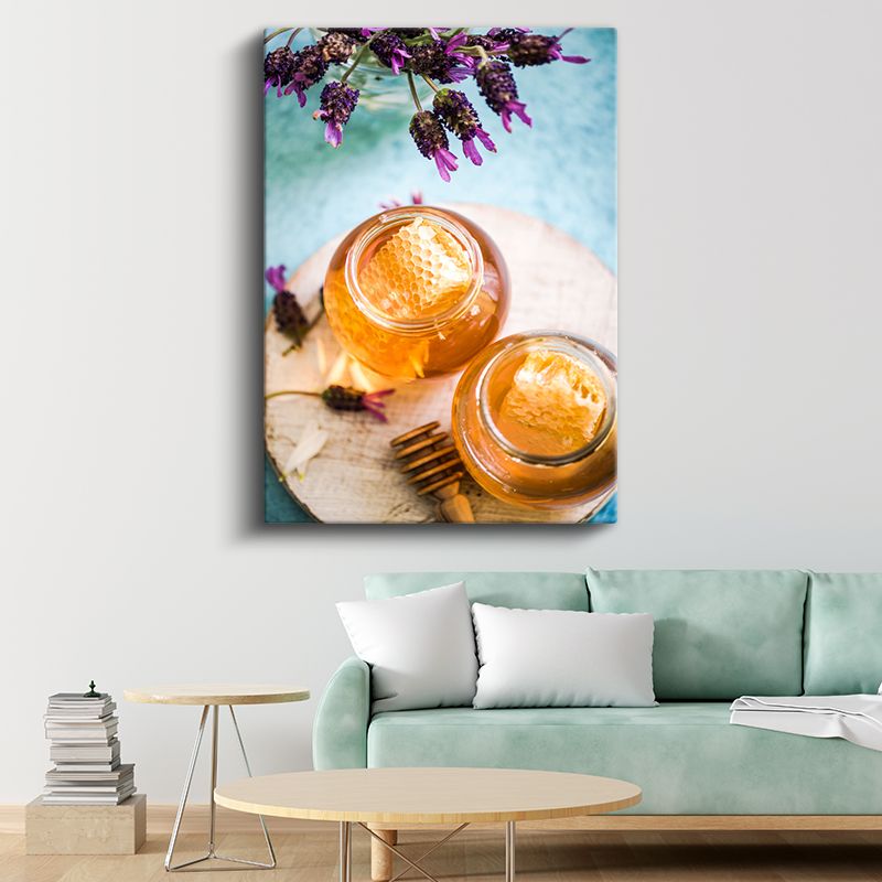 Arı Emeği - Petek Balı Kanvas Tablo