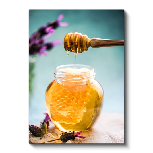 Altın Bal - Doğal Petek Bal ve Lavanta Kanvas Tablo