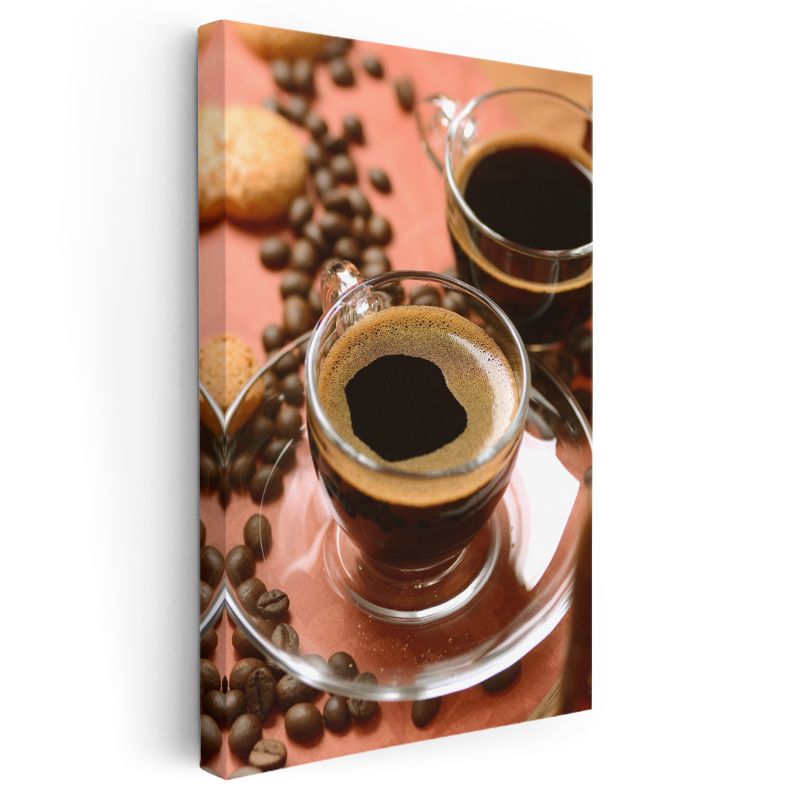 Espresso Keyfi - Taze Çekilmiş Kahve Çekirdekleri Kanvas Tablo