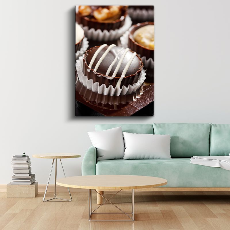 Çikolata Pralinleri - El Yapımı Lüks Tatlı Çeşitleri Kanvas Tablo