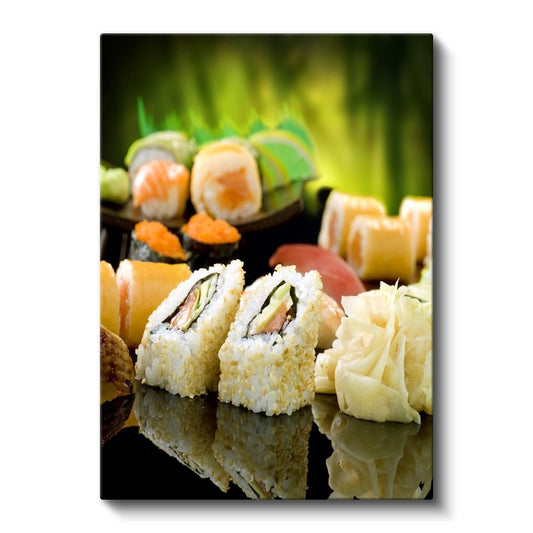 Japon Lezzeti - Renkli Suşi Çeşitleri Kanvas Tablo