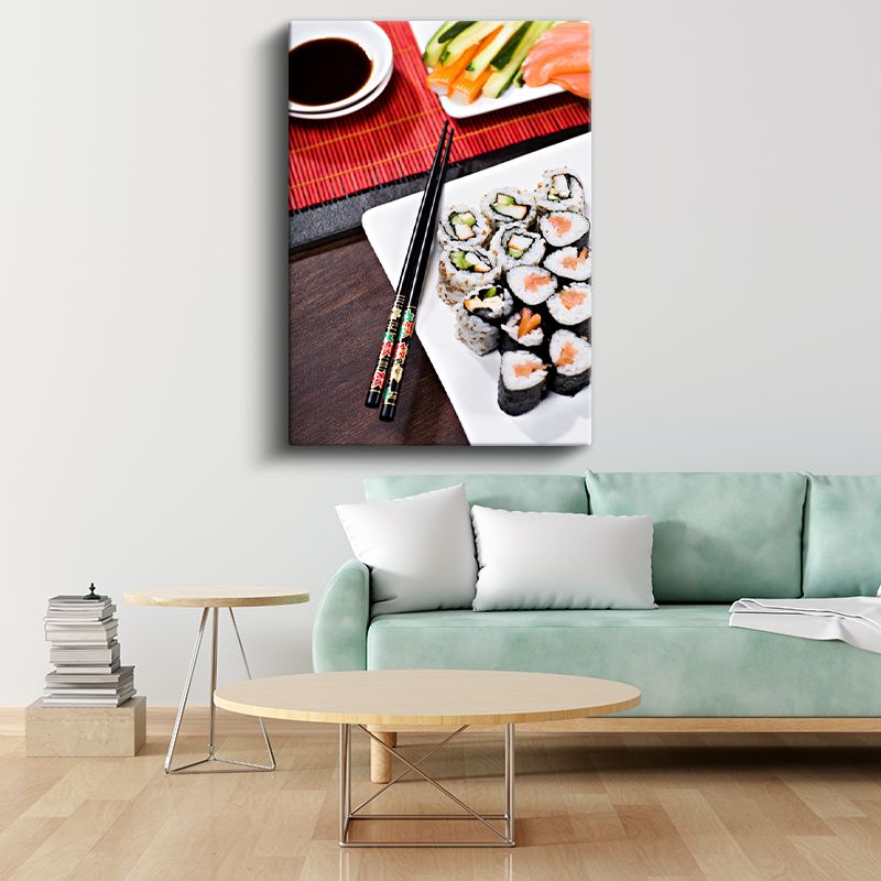 Sushi Tabağı - Japon Mutfağının İnceliği Kanvas Tablo
