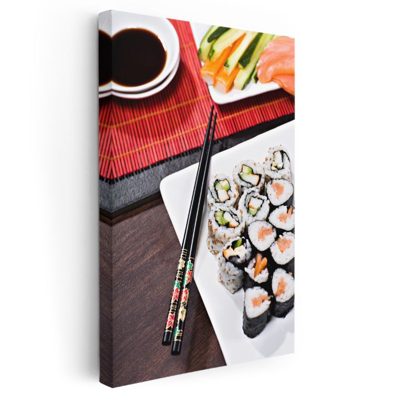 Sushi Tabağı - Japon Mutfağının İnceliği Kanvas Tablo