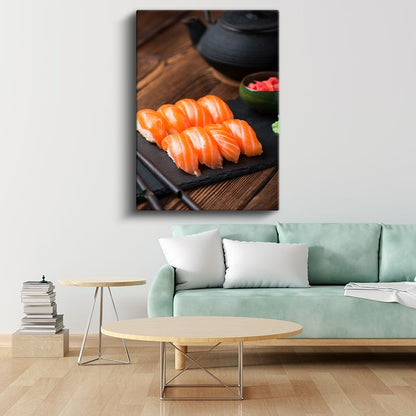 Somon Nigiri - Geleneksel Japon Mutfağının İnceliği Kanvas Tablo
