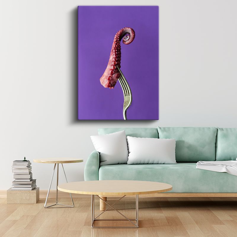 Ahtapot Tentakelesi - Denizin Egzotik Lezzeti Kanvas Tablo