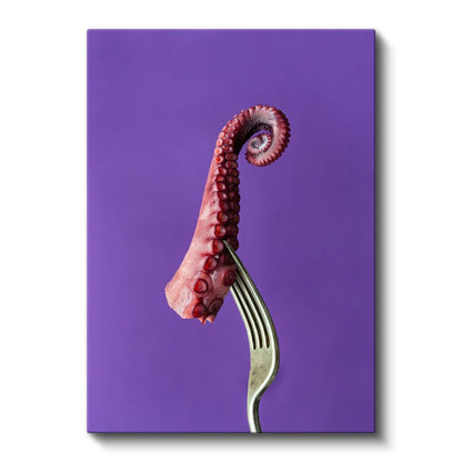 Ahtapot Tentakelesi - Denizin Egzotik Lezzeti Kanvas Tablo