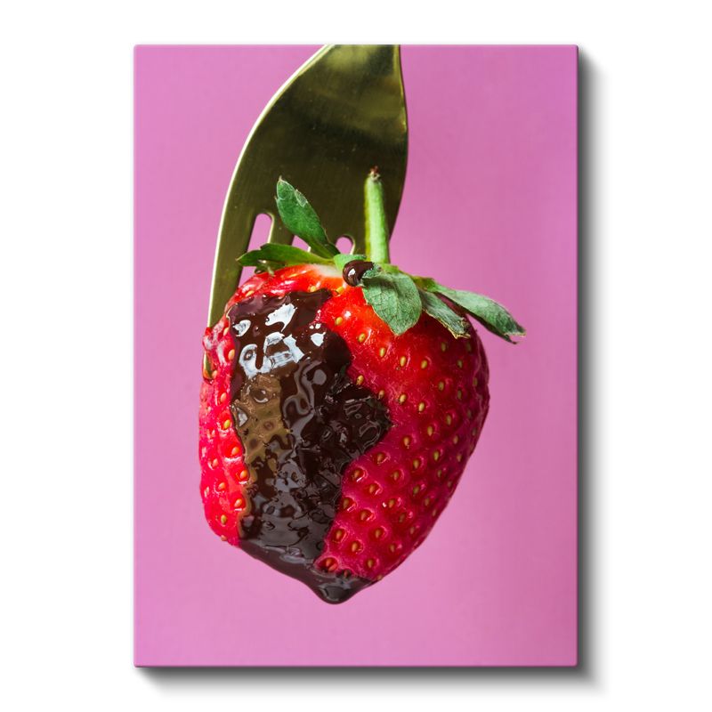 Çikolatalı Çilek - Tatlı Lezzet Buluşması Kanvas Tablo