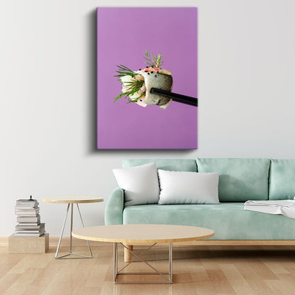 Sushi Sanatı - Çubukla Tutulan Lezzet Kanvas Tablo