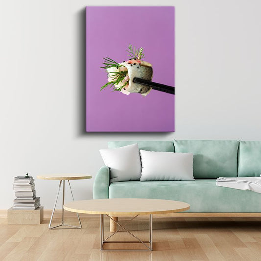 Sushi Sanatı - Çubukla Tutulan Lezzet Kanvas Tablo