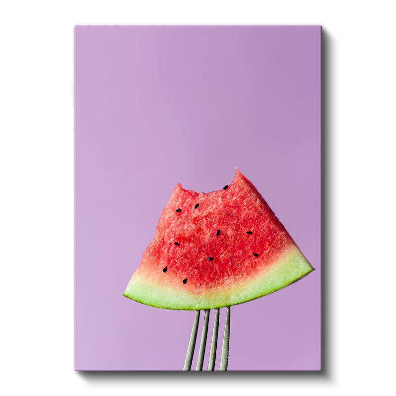 Karpuz Dilimi - Yaz Meyvesi Tazeliği Kanvas Tablo