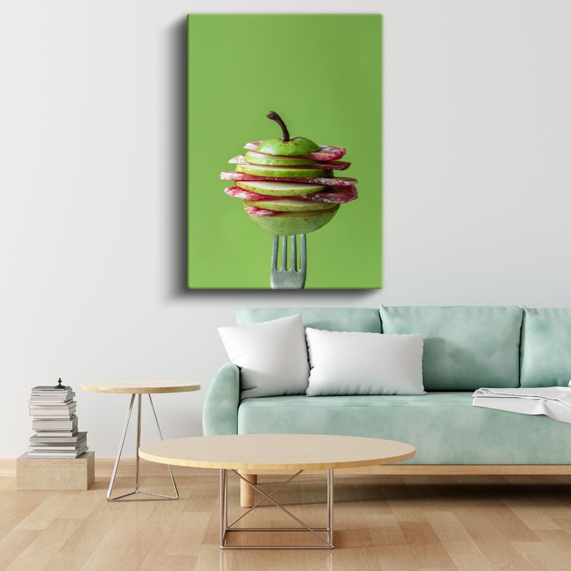 Armut ve Salam - Tatlı Tuzlu Kontrast Kanvas Tablo