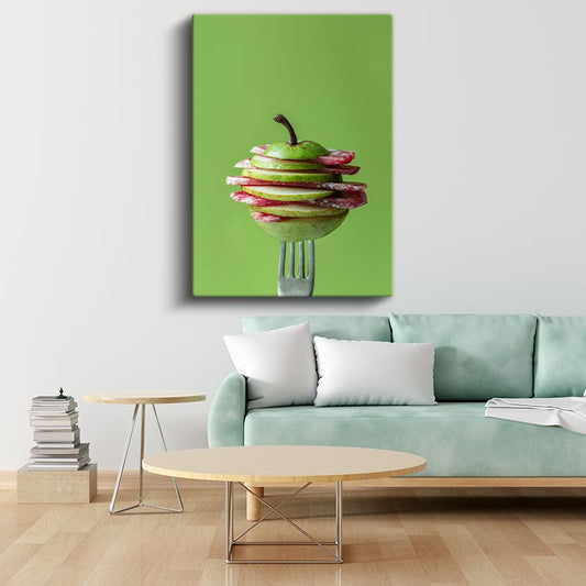 Armut ve Salam - Tatlı Tuzlu Kontrast Kanvas Tablo