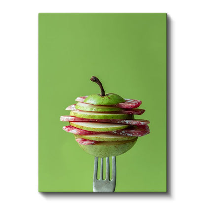 Armut ve Salam - Tatlı Tuzlu Kontrast Kanvas Tablo