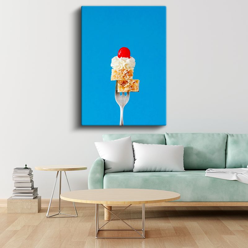 Pasta Keyfi - Kremali Tatlı Sunumu Kanvas Tablo