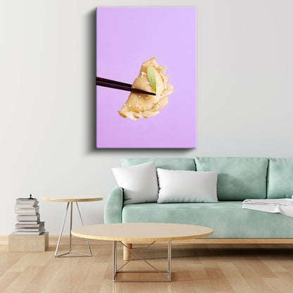 Asya Mantısı - Çubuklar Arasında Geleneksel Lezzet Kanvas Tablo