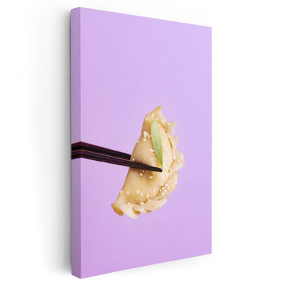 Asya Mantısı - Çubuklar Arasında Geleneksel Lezzet Kanvas Tablo