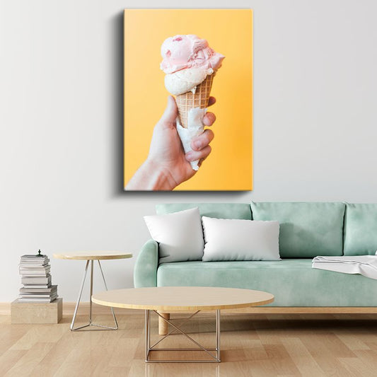 Dondurma Keyfi - Tatlı Serinlik Kanvas Tablo