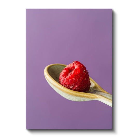 Kırmızı Frambuaz - Tatlı Orman Meyvesi Kanvas Tablo