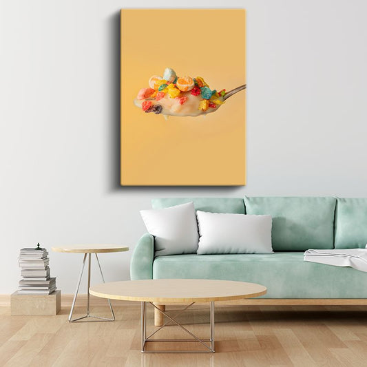 Renkli Gevrek - Kahvaltı Neşesi Kanvas Tablo