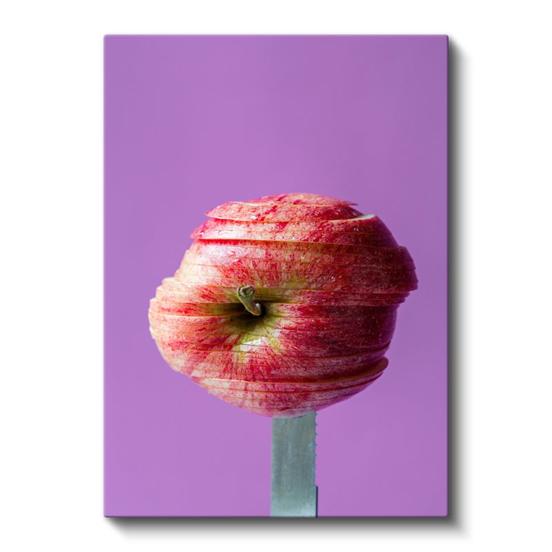 Dilimlenmiş Elma - Modern Mutfak Sanatı Kanvas Tablo