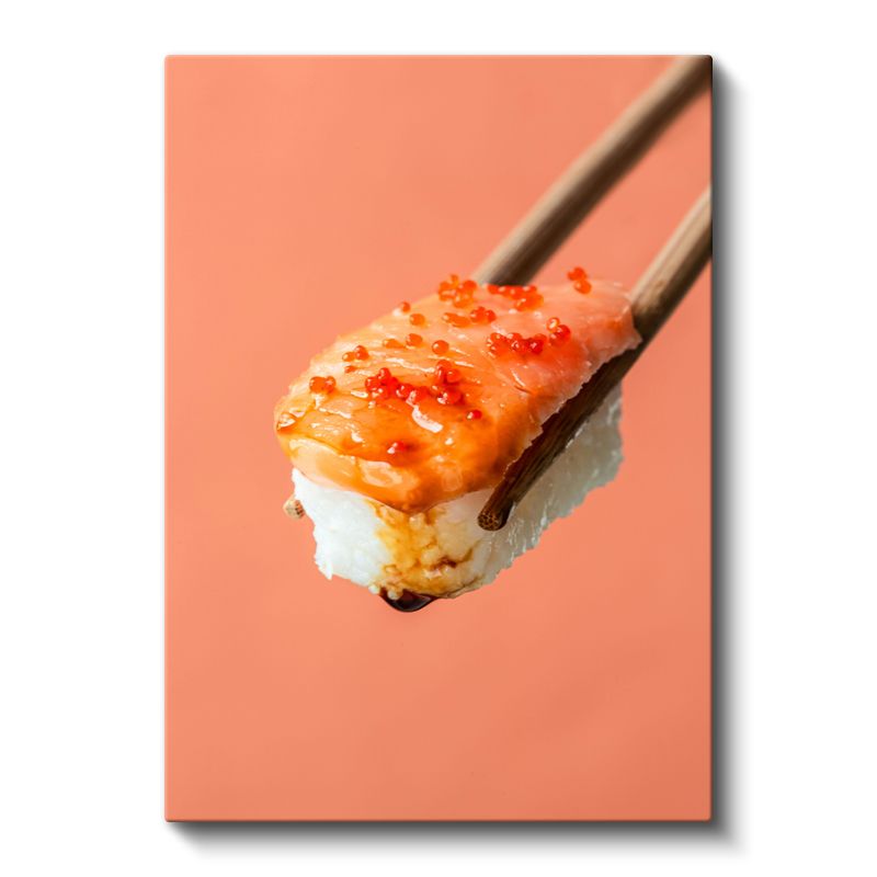 Havyarlı Sushi - Premium Deniz Mahsulleri Kanvas Tablo