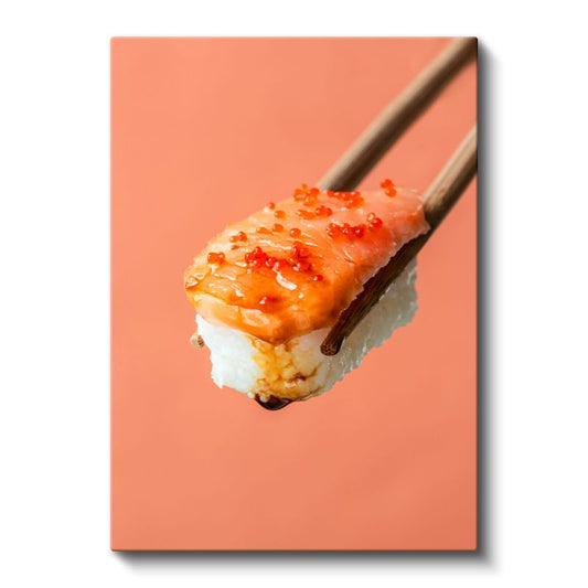 Havyarlı Sushi - Premium Deniz Mahsulleri Kanvas Tablo