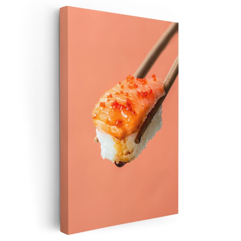 Havyarlı Sushi - Premium Deniz Mahsulleri Kanvas Tablo