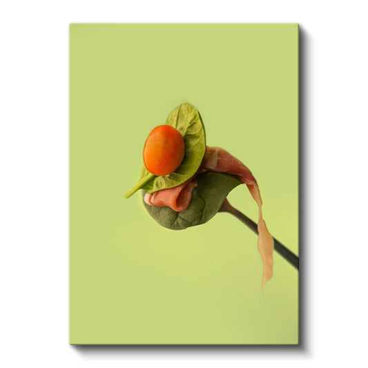 Ispanak ve Domates - Taze Salata Kompozisyonu Kanvas Tablo