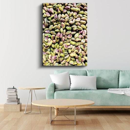 Antep Fıstığı - Doğal Kuruyemiş Dokusu Kanvas Tablo