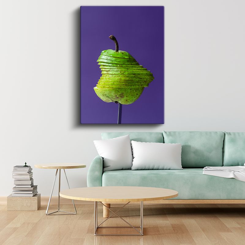 Dilimlenmiş Armut - Minimalist Sunum Kanvas Tablo