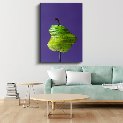 Dilimlenmiş Armut - Minimalist Sunum Kanvas Tablo