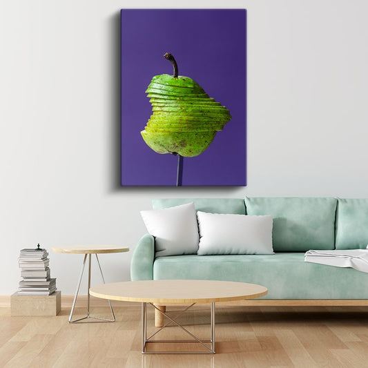 Dilimlenmiş Armut - Minimalist Sunum Kanvas Tablo