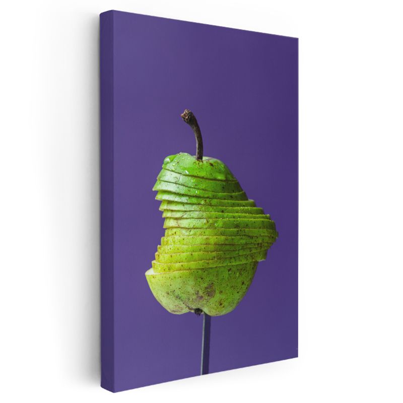 Dilimlenmiş Armut - Minimalist Sunum Kanvas Tablo