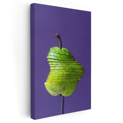 Dilimlenmiş Armut - Minimalist Sunum Kanvas Tablo