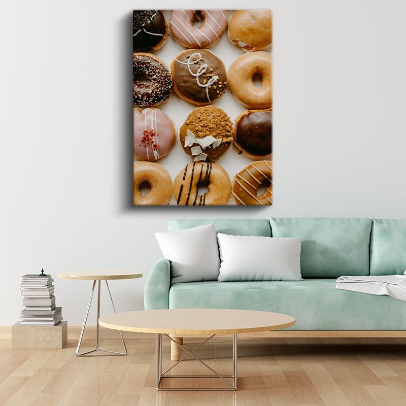 Donut Koleksiyonu - Tatlı Çeşitlilik Kanvas Tablo