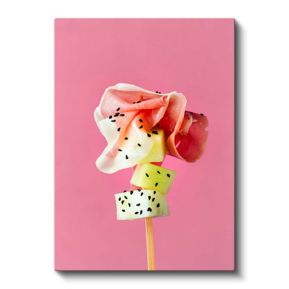 Meyve Şiş - Renkli Atıştırmalık Kanvas Tablo